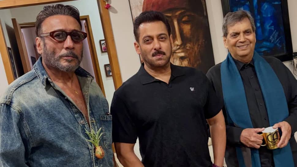 Salman Khan makes surprise appearance at Jackie Shroff’s birthday celebration