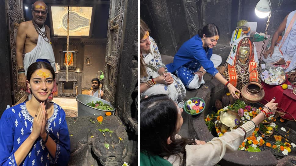 Ananya Panday offers prayers at Trimbakeshwar Jyotirlinga temple, feels blessed to visit her 'first Jyotirlinga darshan