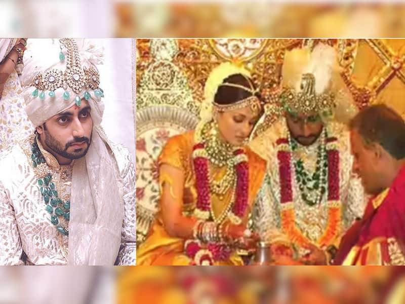 Abhishek Bachchan as the groom