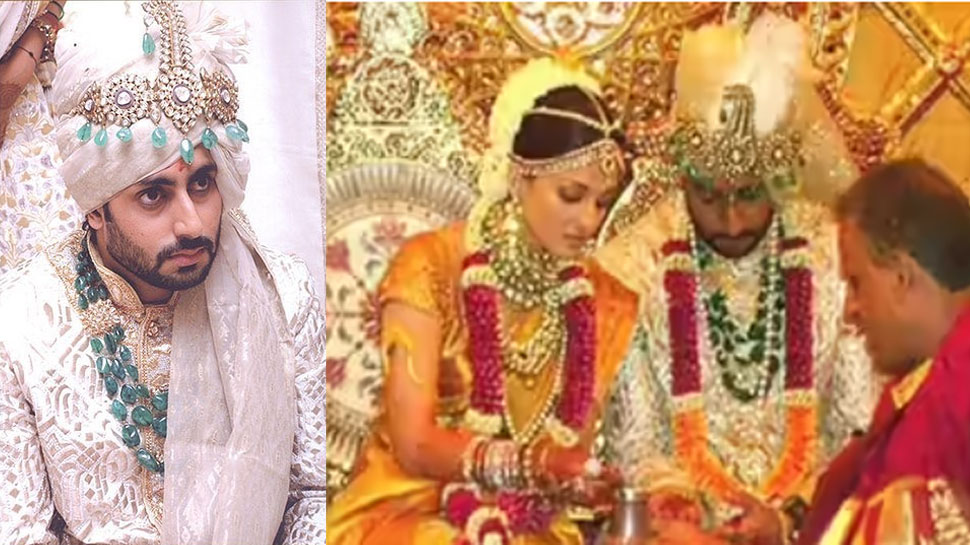 Abhishek Bachchan as the groom