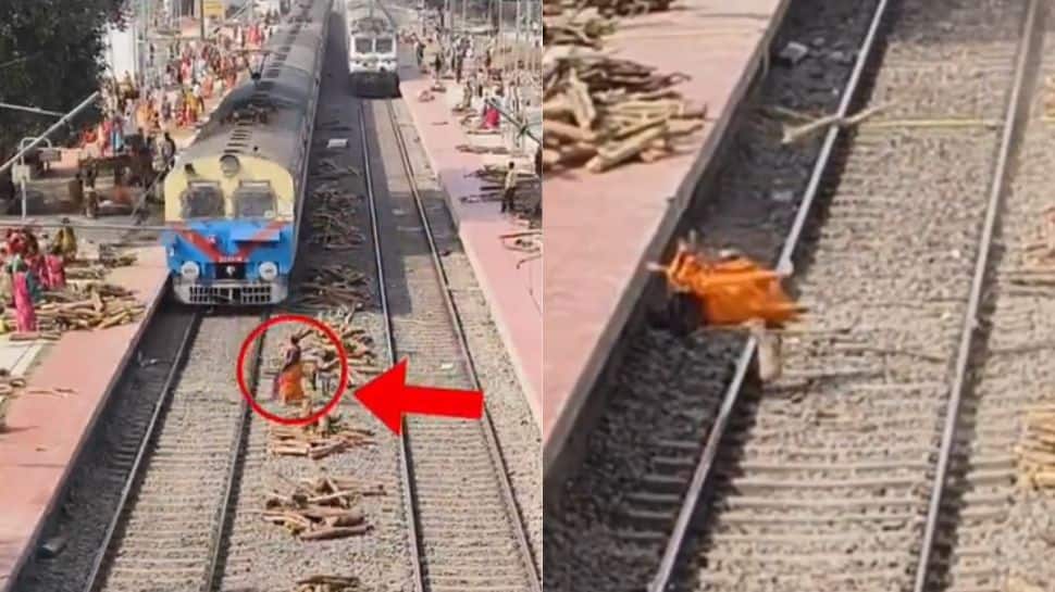 Shocking: Woman seriously injured as high-speed train hits illegal timber on tracks