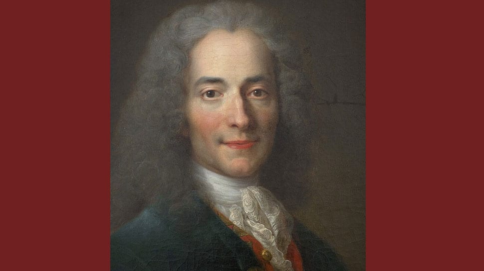 Quote of the day by Voltaire: 'Judge a man by his...'