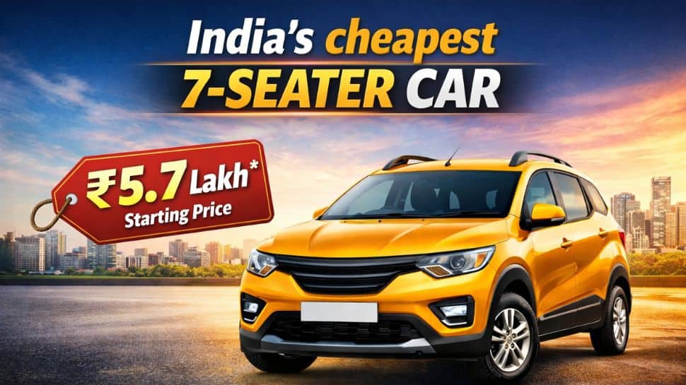 India’s cheapest 7-seater car: Price starts at just Rs 5.7 lakh, 20 km/l mileage, comfortable cabin, AMT options, 625 litres boot space and more