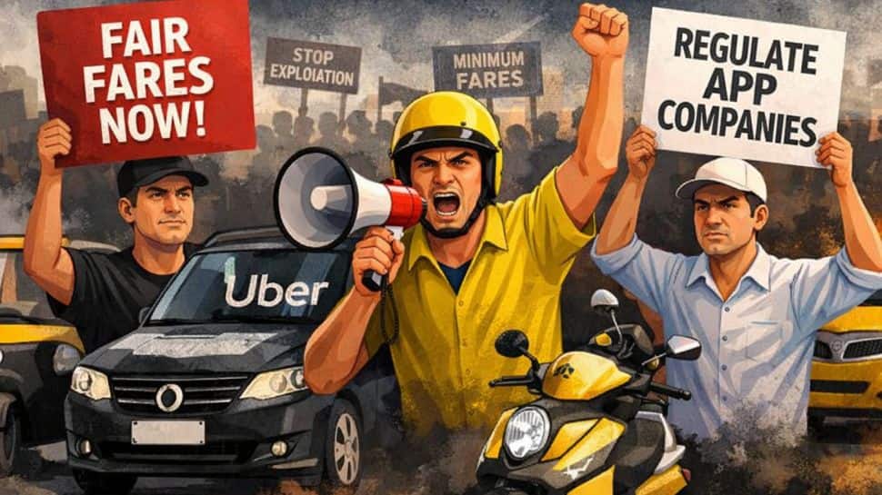 Cab not available today? Why Uber, Ola, Rapido drivers are on strike: What drivers are demanding