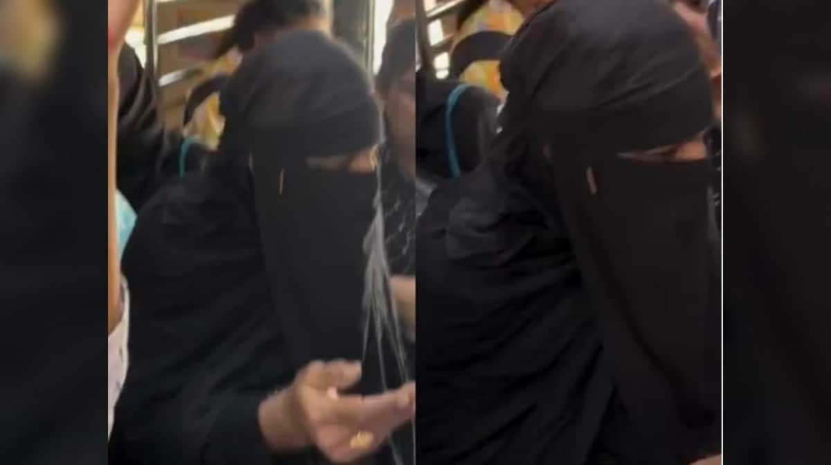 Man wearing burqa enters local train`s ladies` coach, video goes viral | What happens next?