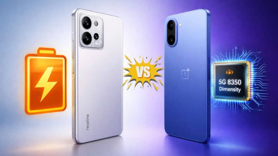 Realme P4 Power vs OnePlus Nord CE5 5G: Display, camera, battery and chipset compared under Rs 30,000 price segment | Technology News | Zee News