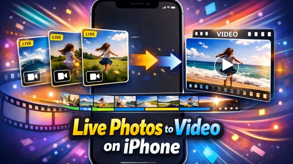 How to create a video from multiple live photos on iPhone; Follow THESE simple easy steps