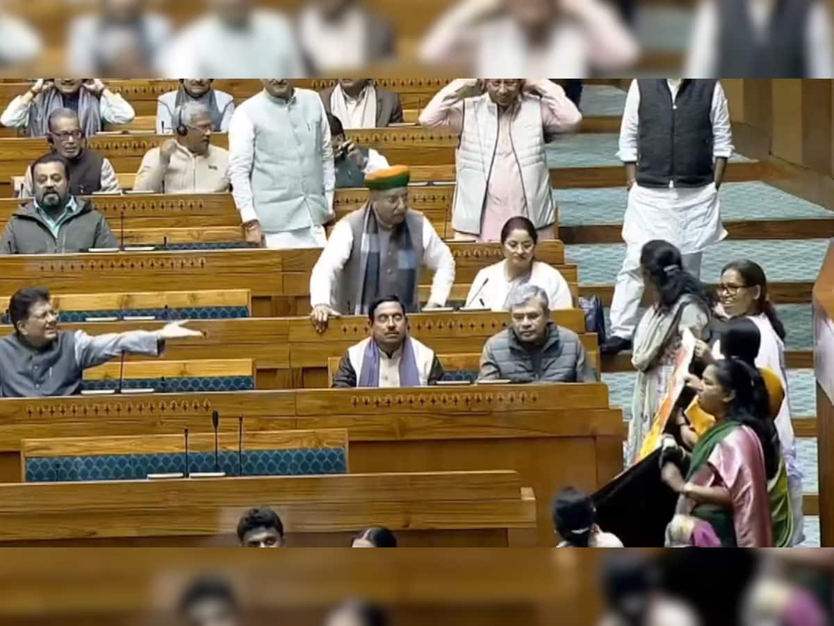`Very ugly scene`: Kiren Rijiju shares video of opposition women MPs surrounding PM Modi`s seat in Parliament