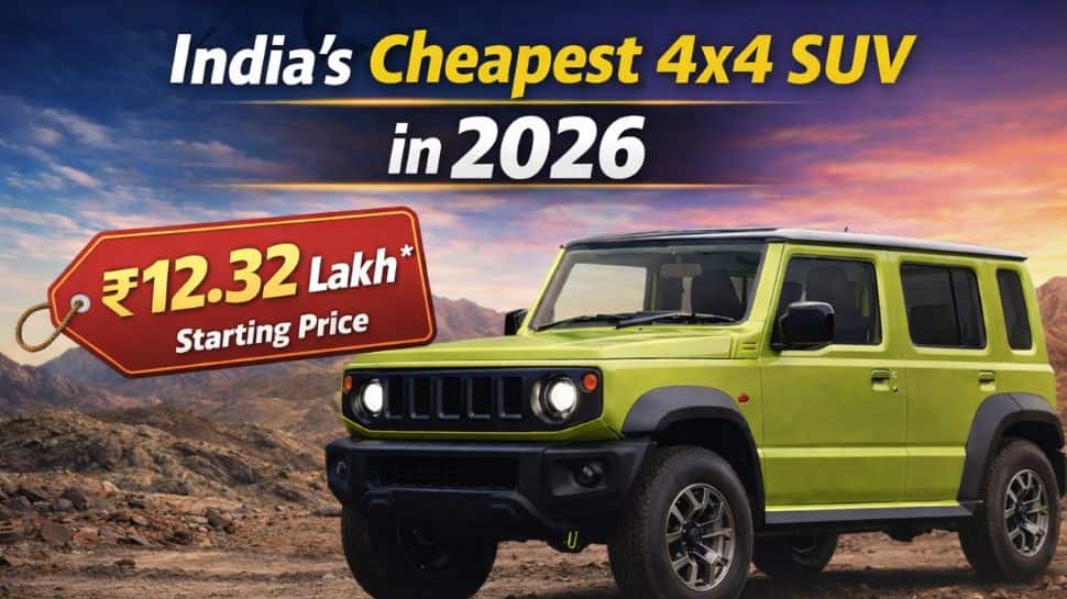 India’s cheapest 4×4 SUV in 2026: Priced at Rs 12.32 lakh, 17 kmpl mileage