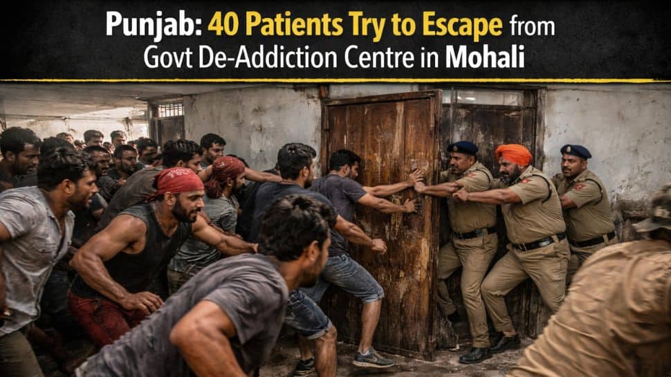 Punjab: 40 patients tried to escape from govt de-addiction centre in Mohali, guards block door