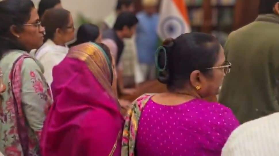 Caught on camera: Rijiju shares video of Congress MPs storming Speaker`s room, abusing and threatening him with Priyanka Gandhi | Watch