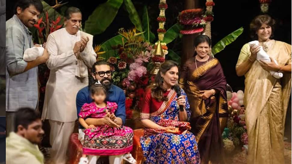 Chiranjeevi shares names of Ram Charan, Upasana's twin babies; meet Shiva Ram and Anveera Devi