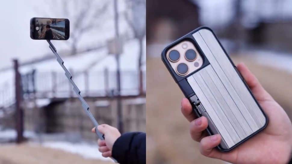 VIRAL VIDEO: Phone cover turns into a long selfie stick with built-in remote, netizens react