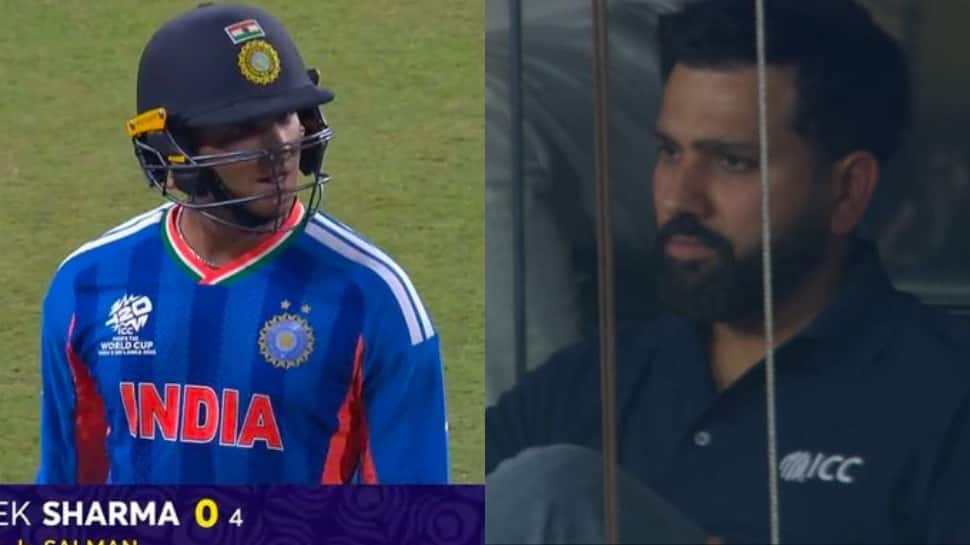 India vs Pakistan: Abhishek Sharma Joins unwanted list with duck vs Pakistan; Viral Rohit Sharma reaction captures Indian heartbreak