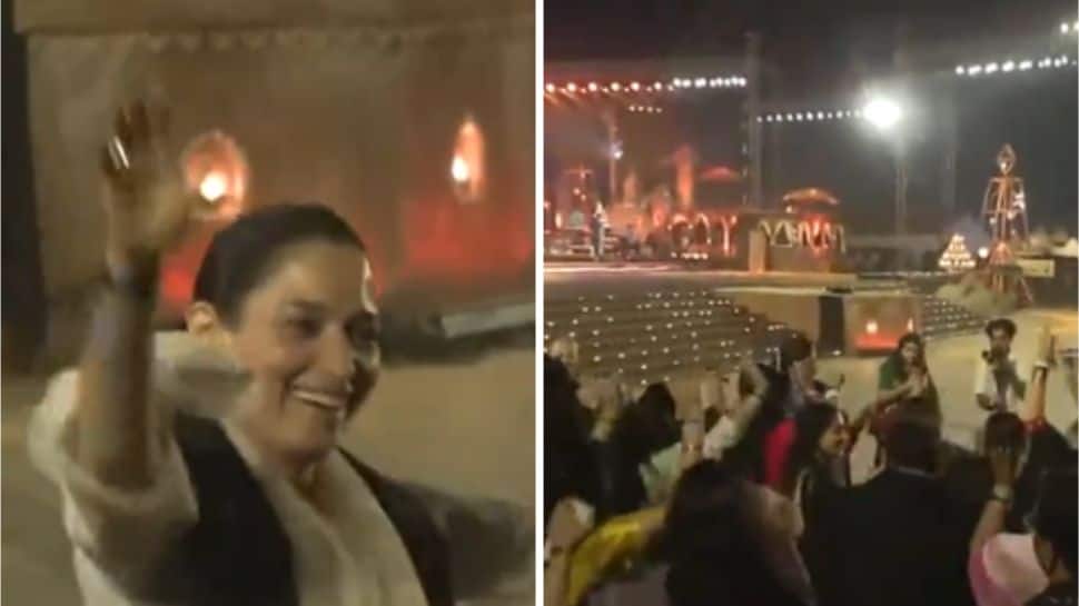 Tamannaah Bhatia and Sara Arjun dance their hearts out at Mahashivratri Celebrations at Isha Foundation in Coimbatore- WATCH