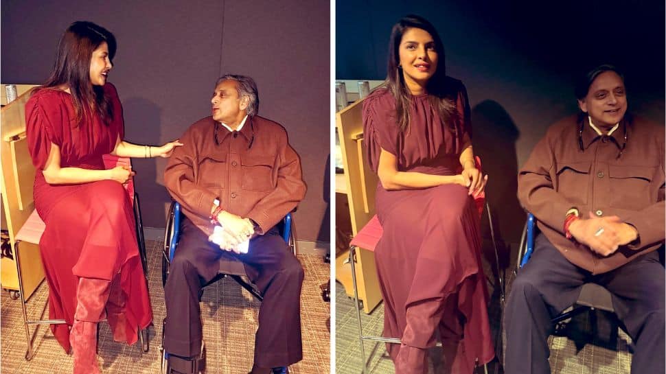 Shashi Tharoor meets Priyanka Chopra at Harvard University event, says ‘She has made India proud’