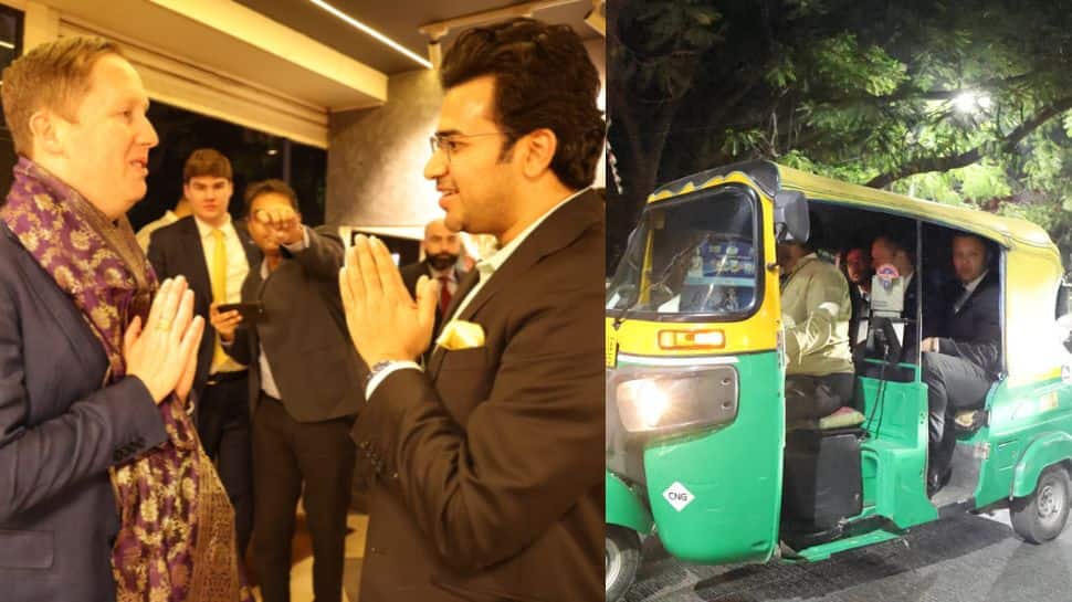 BJP MP`s meeting with Sergio Gor in Bengaluru featured auto rickshaw, discussion over dosa and more | WATCH