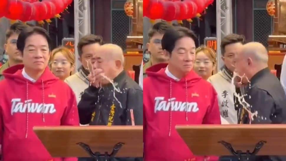 SHOCKING VIDEO: Temple official vomits on Taiwan President Lai Ching-te