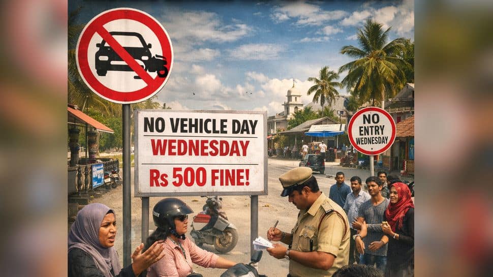 Lakshadweep’s ‘no vehicle Wednesday’ rule triggers outrage over Rs 500 penalty
