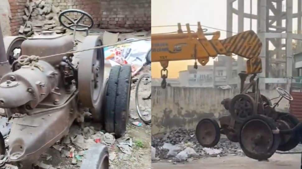 British-era tractor lying in scrap sold as antique for Rs 1.25 Cr after video goes viral - Details