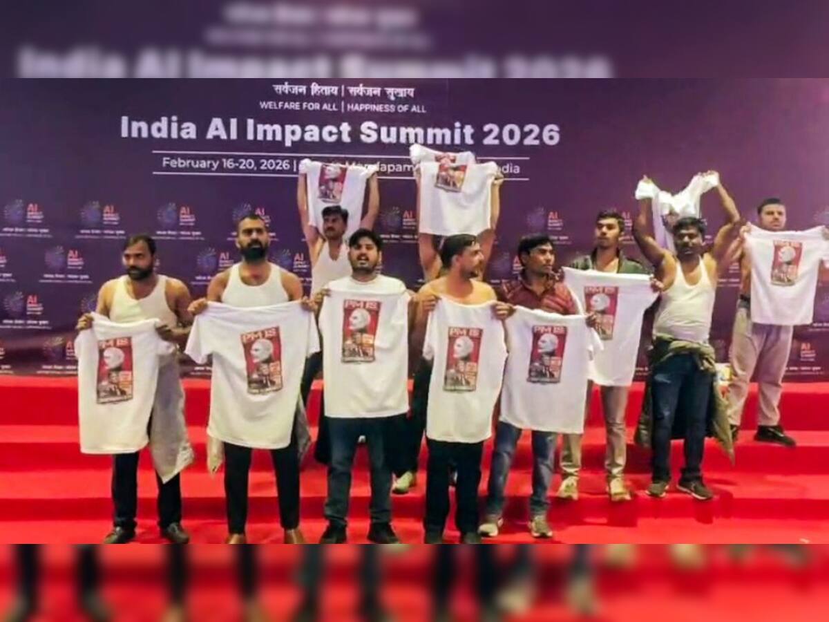 PM Modi slams Congress` `shirtless` protest at AI Summit, says `country knows party is already naked...`