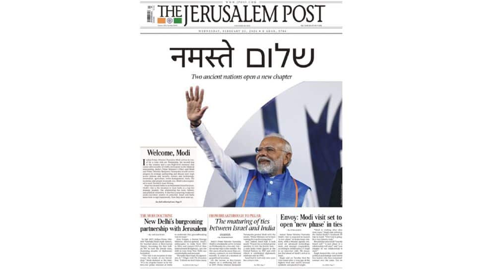 PM Modi Israel Visit: Jerusalem Post features PM on front page ahead of historic trip