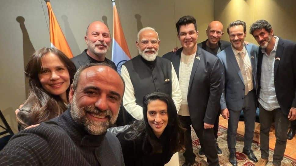 PM Modi meets Fauda cast during Israel visit, shares selfie with catchy caption