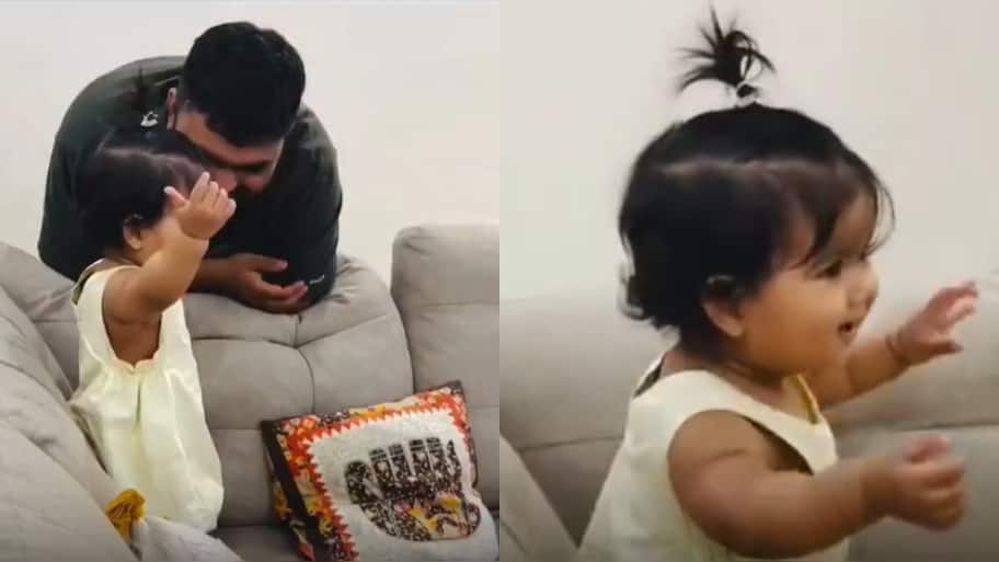 Viral Video: Cute baby girl gets angry and argues with her parents in ...