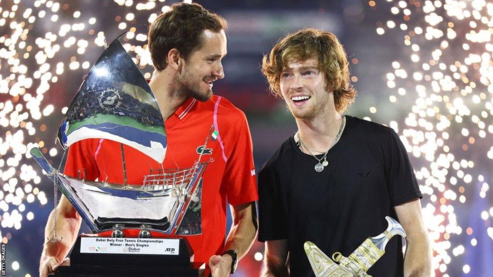 7. Daniil Medvedev and Andre Rublev stuck in Dubai