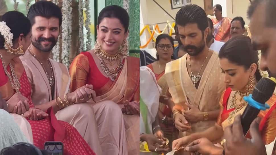 Rashmika Mandanna-Vijay Deverakonda perform Satyanarayana vratam at their new residence - Watch