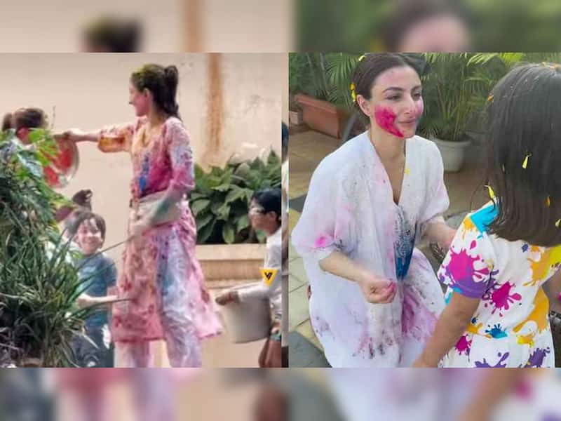 Soha Ali Khan's Holi look
