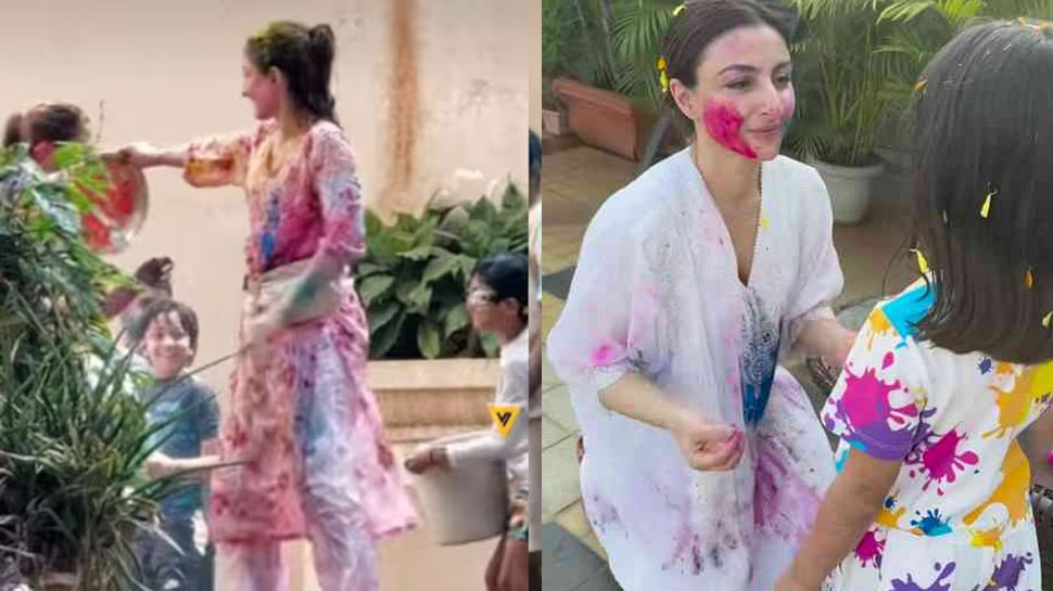 Soha Ali Khan's Holi look