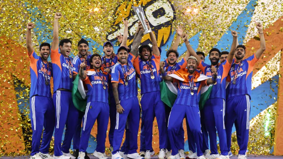 India create history; become 1st team in world to win T20 World Cup on home soil, defend title, win back-to-back trophies