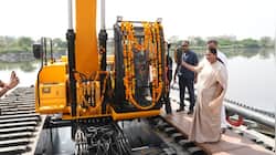 Delhi CM Gupta flags off amphibious excavator machines for city drain cleaning