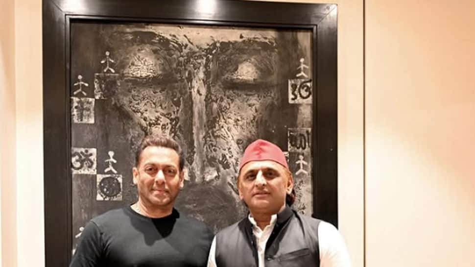 Salman Khan and Samajwadi Party chief Akhilesh Yadav's 'Mumbai Milan' pic goes viral