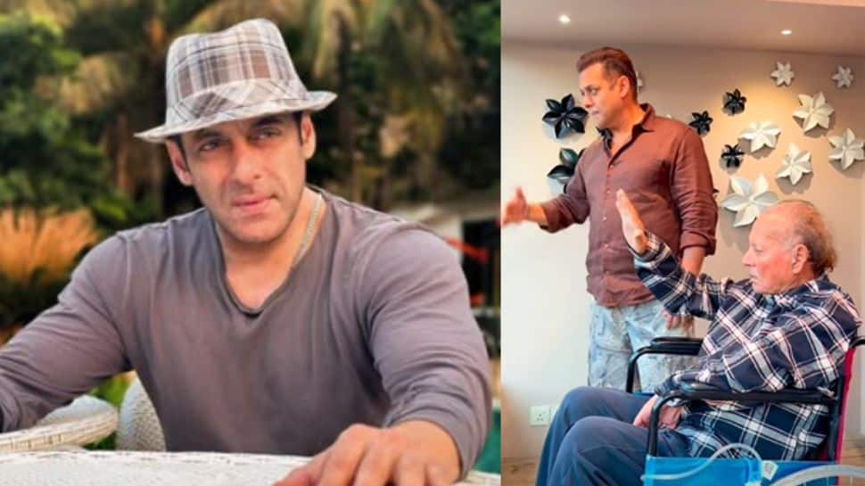 Salim Khan appears in wheelchair with Salman Khan, greets fans after hospital discharge on Eid - watch video