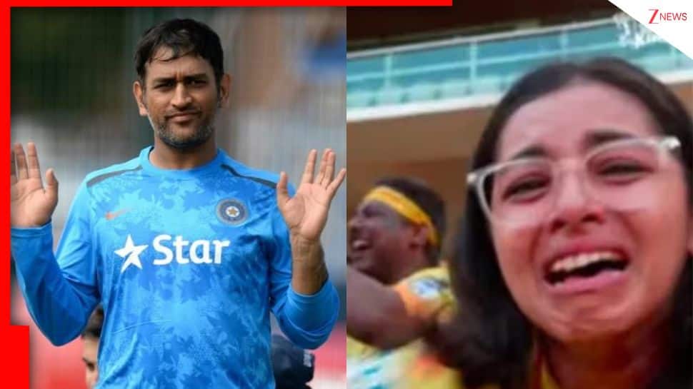 MS Dhoni’s Chepauk entry leaves female fan in tears, emotional moment goes viral before IPL 2026 – Watch
