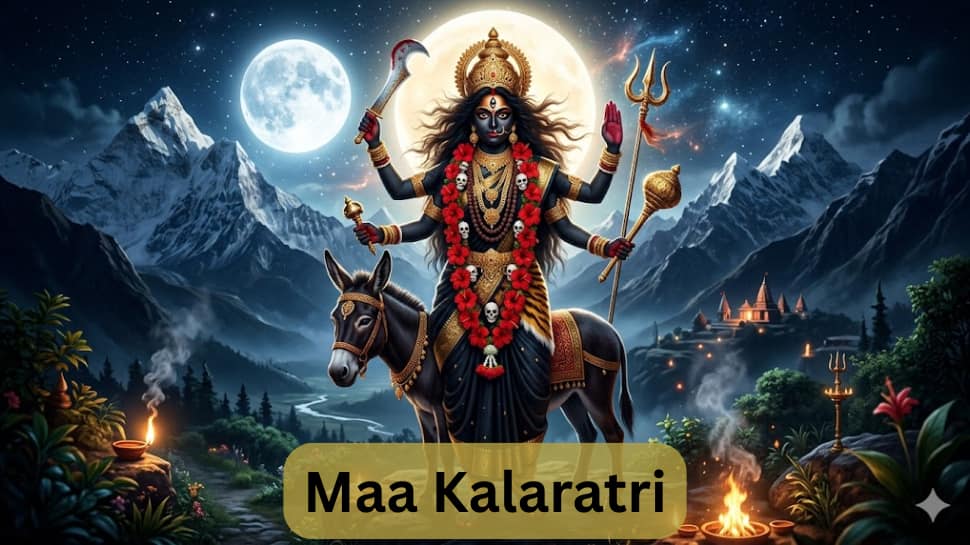 Happy Chaitra Navratri 2026 day 7 wishes: 100+ best wishes, quotes, messages, and images to share as you pray to Maa Kalaratri