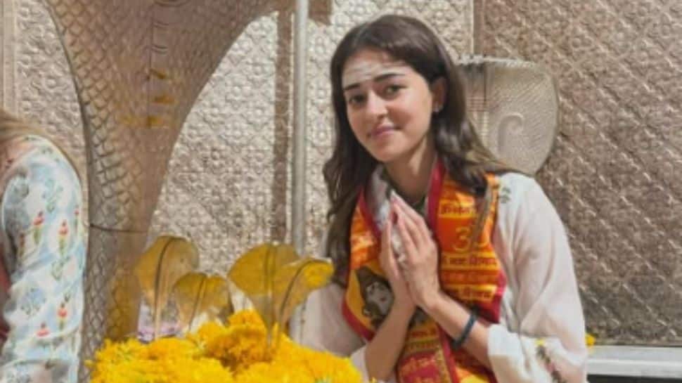Ananya Panday offers prayers at Nageshwar Jyotirlinga, shares spiritual moments with fans