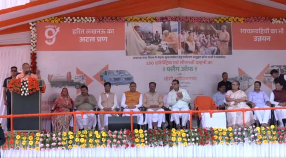Uttar Pradesh CM Yogi flags off 250 electric, CNG vehicles; reinforces `clean, smart, green` vision for Lucknow