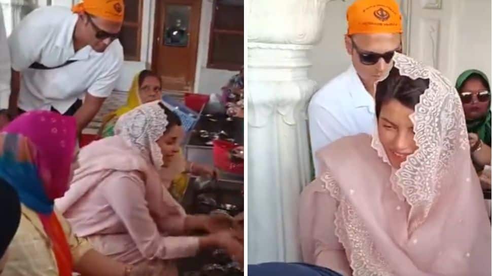 Priyanka Chopra offers prayers, performs seva at Golden Temple during India visit- VIDEO