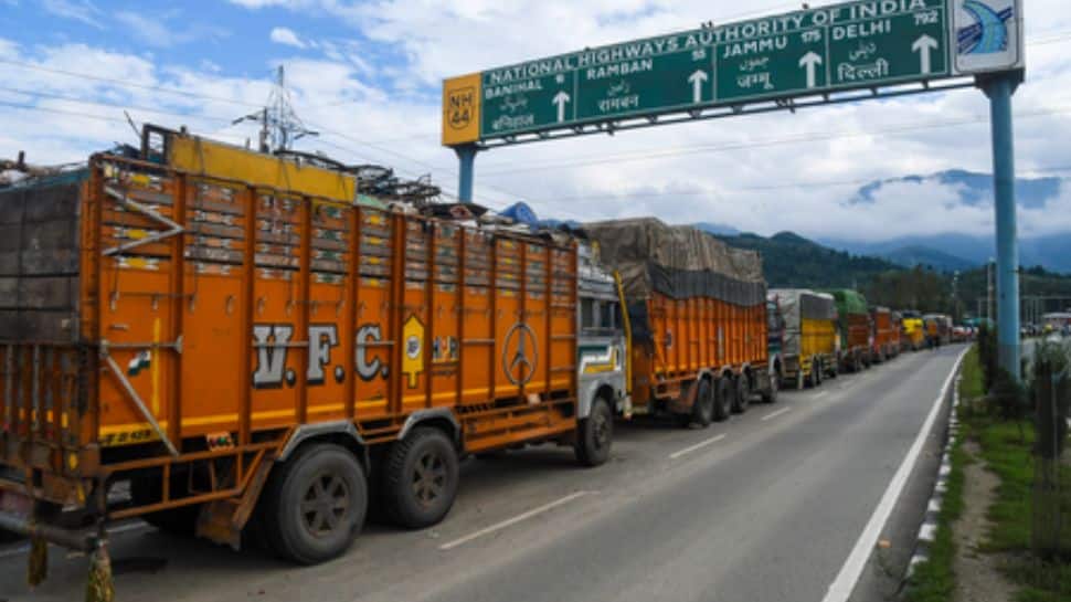 Srinagar-Jammu highway blocked due to landslide, shooting stones