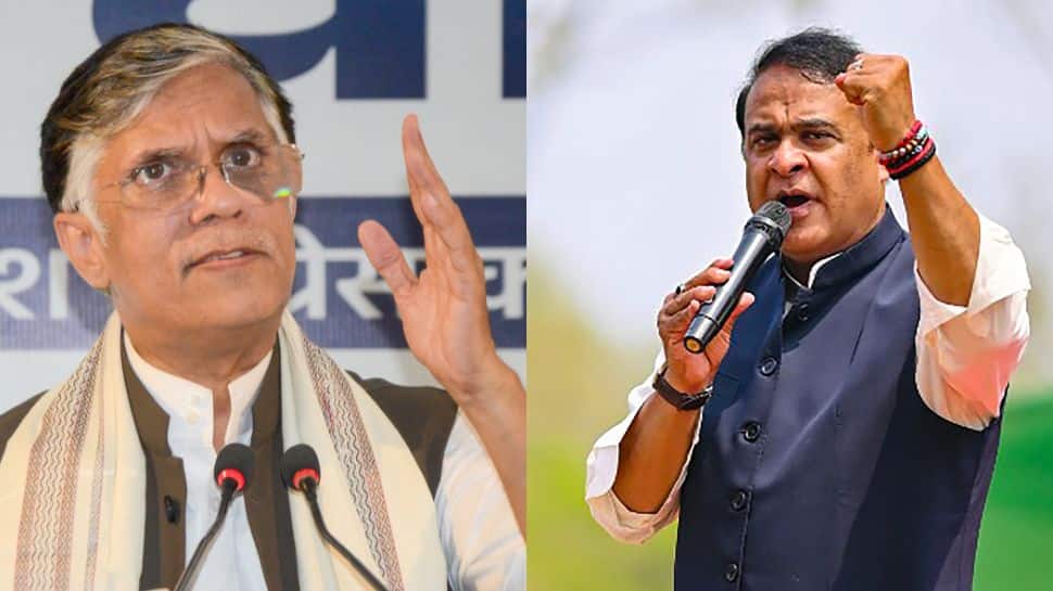 Police at Congress leader Pawan Khera`s Delhi residence after CM Himanta Sarma`s wife files FIR
