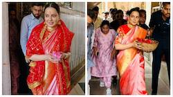 Kangana Ranaut visits Kalighat temple in Kolkata, lambasts Mamata Banerjee 