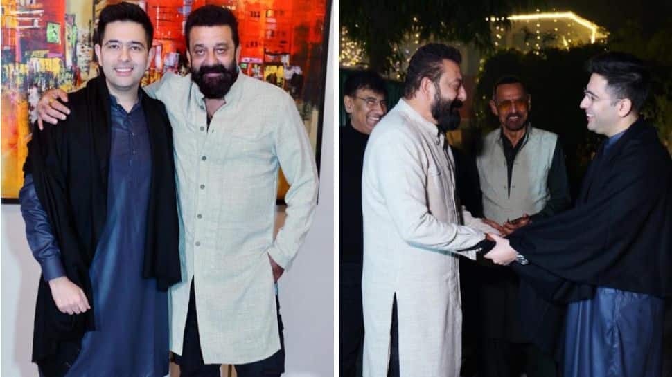 Raghav Chadha hosts Sanjay Dutt at home, calls ‘Dhurandhar’ star’s aura timeless amid blockbuster praise