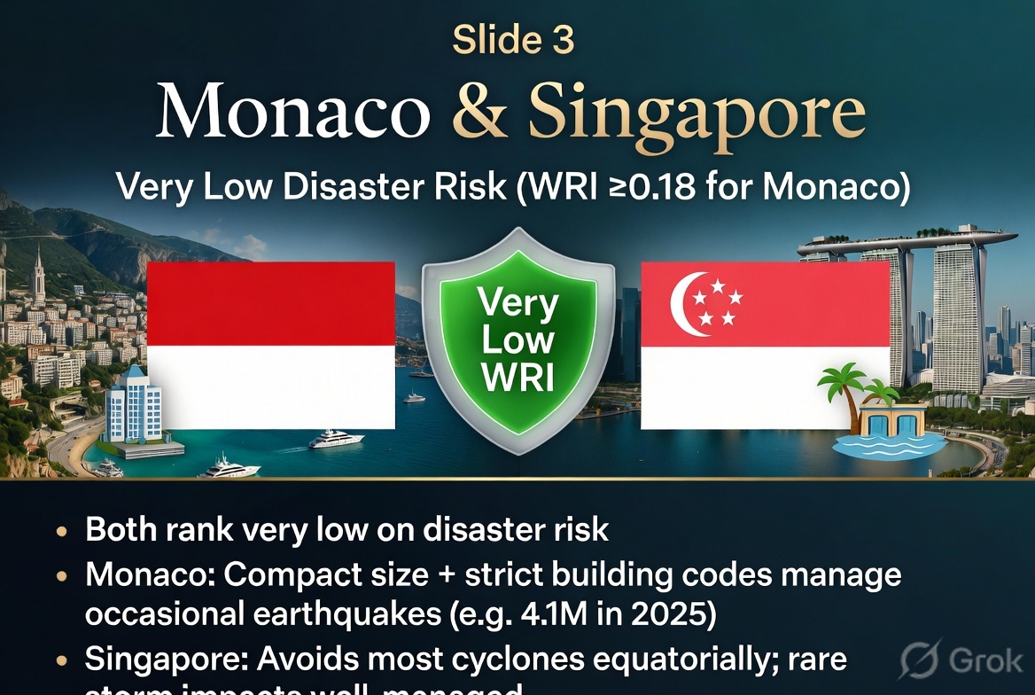 Low Risk Country World's safest countries to live in: Where natural disasters are rare ...