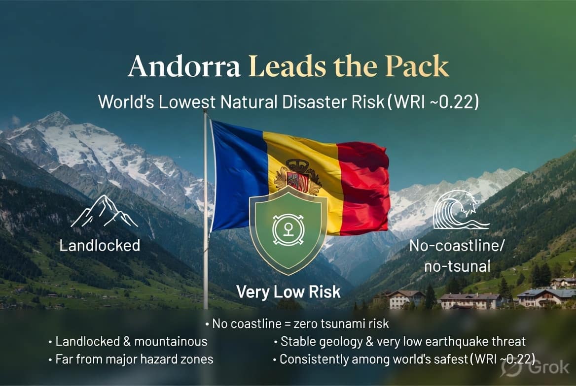 Geological Disaster Risk World's safest countries to live in: Where natural disasters are rare ...