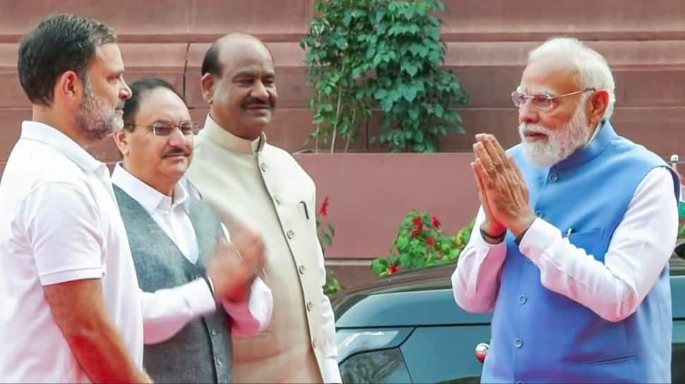 The `secret` conversation: Decoding the body language of the Modi-Gandhi parliament encounter | VIRAL VIDEO