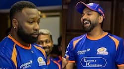 Kieron Pollard's hilarious jab at Rohit Sharma's MI journey goes viral - WATCH