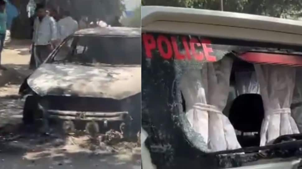 Vehicles burned, stones pelted; Noida salary hike protest turns violent